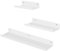 EUGAD Wandregal 3er Set, Regal für Wand, Hängeregal aus Metall, Schweberegal Industrie-Design, schwebendes Regal für Wohnzimmer Küche, weiß