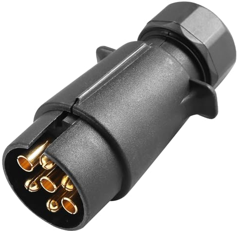 AGRISHOP Spina per Rimorchio 7 Poli, Spinotto Gancio Traino 7 Poli 12V Spina Rimorchio 7 Poli