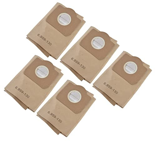 Lot de 5 sacs à poussière pour aspirateur 6.959-130.0 WD3200 WD3300 WD3500