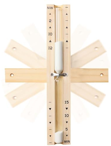 Sana, sablier de 15 minutes, sable en bois, rotation de l'horloge, reldo De Arena, est anesthésié avec des verres de temps dans le canal de temps sandale et baloo