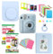 Clikoze Appareil photo instantané avec appareil photo Fujifilm Mini 12 bleu pastel, mini film Fujifilm 40 Shot, étui Clikoze Mini 12, mini album, autocollants, filtres couleur et accessoires
