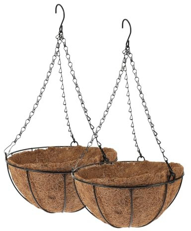 BCOATH 4sätze Hängende Blumentöpfe Kokos-Einlage Für Balkon Und Garten Stabil Und Praktisch Für Innen Und Außenbereich