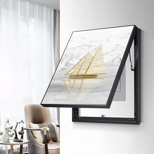 Boîtier de compteur électrique décoratif à rabat créatif et amovible pour panneau électrique, peinture décorative pour comptoirs de maison