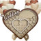 Wedding Guestbook, Alternative Wooden Drop Box Photo Frame Guest Signing Book 23 Hearts 12 Jigsaw-Memory Registry 12 Heart Balloons, for Christening Anniversary Birthday Table Decorations