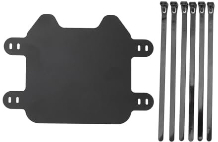 Sur Ron Front Number Plate, Motorcycle Plate ABS Plastic Replacement for SurRon Light Bee X Electric Bike Front License Plate, Black Matte ABS with Fitment Light S X DH Fork Bikes
