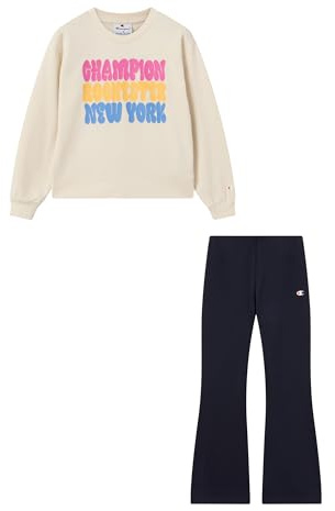 Champion Legacy Girls - Pantalones acampanados para niñas, talla XS, color beige, beige, XS