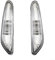 Advokingtap Für BMW Seitenmarkierungsleuchte Blinker Lampe für E46 E60 E61 E83 Modelle vorne links rechts Ersatz grau weiß (weiß)