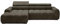 DomoHome Ecksofa Bull – Modernes stilvolles Eckcouch, Verstellbarer Sitz, Ohne Schlaffunktion, Hochwertiger Eden-Stoff, Linkes Layout, Maße: 285x168x97 cm, Farbe: DUNKELGRAU