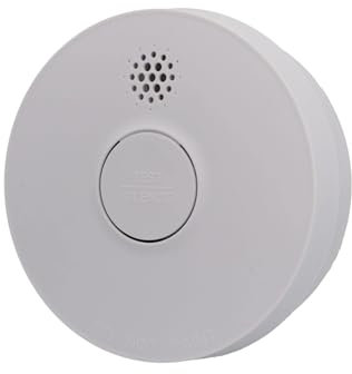 UNITEC Rauchwarnmelder TÜV geprüft, 5 Jahre, akustische und optische Anzeige, automatische Prüffunktion, Alarm 85 dB, weiß