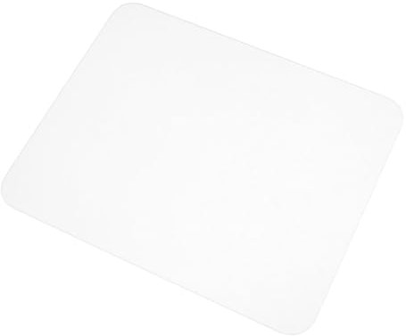 PLAFOPE Tapis De Souris en Verre Transparent Tapis De Souris De Bureau De Bureau De Jeu en Verre Accessoire De Jeu Transparent pour