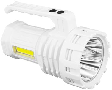 Rechargeable LED Flashlight, 50,000 , Ultra Bright Flashlight, Waterproof Torch, Adjustable Zoomable , Durable Battery for Outdoor Hunting Function Tea Energy