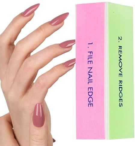 NAIL FILE BUFFER BLOCK - 4 sides nail care tool for filing, polishing, smoothing and shiny natural nails | The nail is more for salon use,