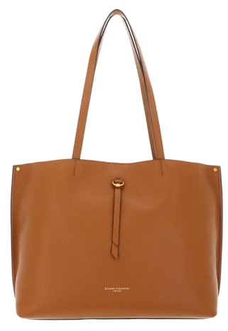Gianni CHIARINI Leder Schultertasche Shopper Egle Shoulder Bag Flake hellbraun