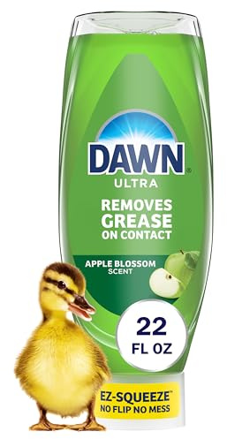 Dawn Ultra Dish Soap Apple Blossom Scent Liquid Dishwashing Detergent, Powerful Dish Soap for Grease Removal, Best Dishwashing Liquid from Trusted Dawn Products, Ultra Cleaning Performance, 22 oz