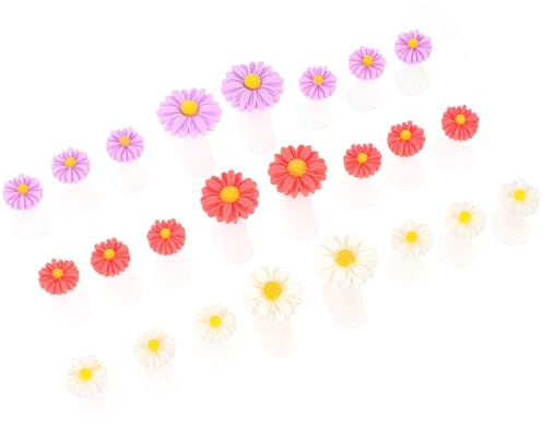 24pcs Silicone Daisy Toe Separator Pedicure Nail Art Tool