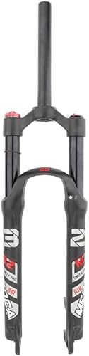 CFDZCP bike forks 26/27.5/29 MTB Suspension Fork Travel 120mm Air Fork 28.6mm Straight Tube QR 9mm Crown Lockout XC Mountain Bike Front Forks Disc Brake(Black 26'')