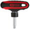 KS Tools 1/4' ERGOTORQUEmax T-Griff-Umschaltknarre, 45 Zahn, auf Hänger