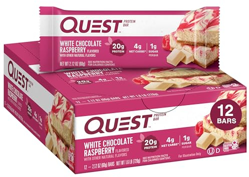Quest Nutrition Questbars Proteine 12 Barrette, Brownie Al Cioccolato Bianco - 700 g