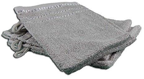 Gözze - Lot de 4 Gants de Toilette, Berlin, 100% Coton, 17 x 24 cm - Beige