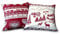 Confezioni Giuliana Coppia Cuscini ARREDO Tirolese MARMOLADA Bianco Rosso cm 40x40 Cuscino tirolo