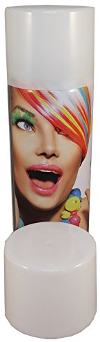 G&M Spray para el pelo, 250 ml, 7 colores, colores para carnaval y Halloween, color blanco