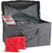Home4You Kissenbox Auflagenbox | Anthrazit | Stoff | mit Rollen | Griffe | wasserdicht