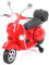 Actionbikes Motors Kinder Elektroroller Vespa | Lizenziert - Kinder Elektroauto - Elektrofahrzeuge - Elektro Roller - Spielzeugauto - Kinderauto - Kindermotorrad - Kinderroller ab 3 Jahre (Rot)