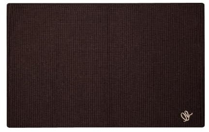 OLIVO.shop | FORMULA Tappeto cotone cucina, Tappeto passatoia cucina cotone lavabile, Tappeto cucina lavabile, vari colori e misure (MARRONE, 55x230 cm)