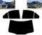Passgenaue Tönungsfolie für-Mercedes C Class W204 4-Türen Limousine 2007-2013 Heck/Seitenscheiben (05% Tiefschwarz)