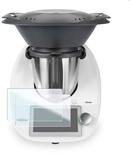Karylax Displayschutzfolie aus Hartglas, Nano, flexibel, bruchsicher, Härtegrad 9H, ultradünn, 0,2 mm und 100 % transparent, für Vorwerk Thermomix TM6
