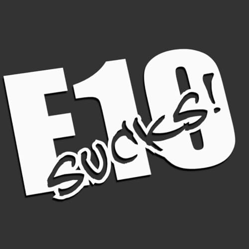 Decus E10 Sucks XXL 1719 (weiß) // Sticker OEM JDM Style Aufkleber