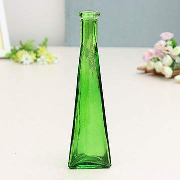 Young21 Couleur Clair Mini Vase en Verre Zakkz Fleur Bouteille Ornements en Verre Fleur Arranger Décor À La Maison - Vert