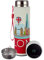 Puckator London Icons - Stainless Steel Water Bottle with Led Temperature Display - Cold for 24h and Hot for 6h - Metal Water Bottles with Panorama - Modern Thermos Flask - Bpa Free - 450 ml