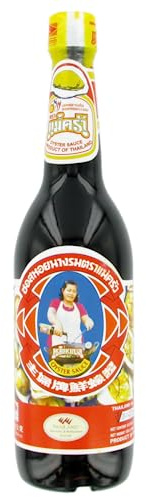 MAEKRUA Sauce huître Thaïlandaise Bouteille de 600ml (Lot de 3 bouteilles)