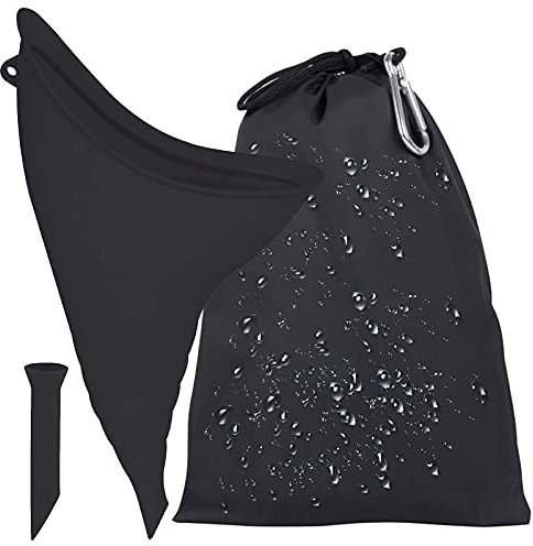 BAYINBROOK Urinella für Frauen Silikon Trichter Tragbares Urinal für Frauen Stehend Bis Pinkeltrichter Wiederverwendbarer Frauenurinal für Frauen, Outdoor, Aktivitäten, Camping (Black)