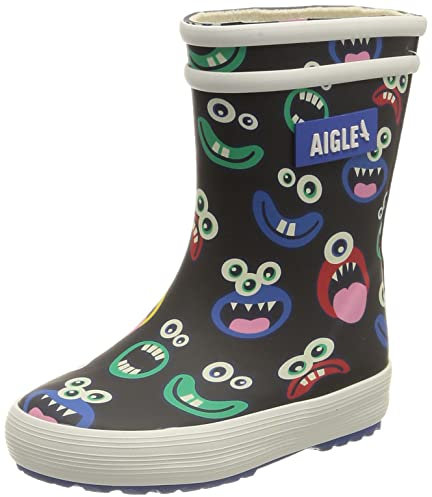 Aigle Baby Flac Play2, Stivali da Pioggia, Unisex - Bambini e ragazzi, Multicolore (Monstres), 21 EU