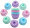 scalingscal 12 Stück Gugelhupfform Silikon Backform Silikon Gugelhupf Backform Mini Bundt Cake Mould Set Wiederverwendbare Cake Moulds für Kuchen Dessert Schokolade Pudding Gelee, 4 Farben