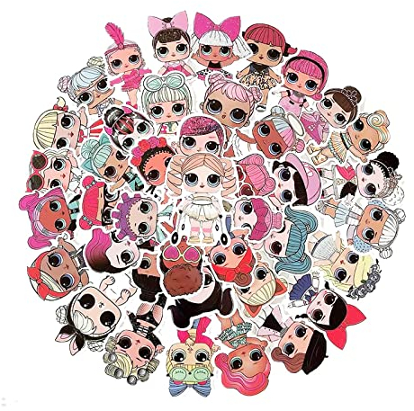 100 Stück Cartoon Big Eye Doll Aufkleber, Wopin-Gepäcktagebuch, Telefonhülle, Autoaufkleber, Vinyl, wasserdicht, Graffiti für Kinder, Vinyl-Aufkleber für Laptop, Kindergeschenke