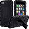 ZoneFoker Schutzhülle für iPod Touch 7. / 6. / 5. Generation, robust, stoßfest, Schwarz