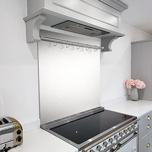 Stainless Steel Kitchen Splashback Hanging Pot Pan Rail (600 x 750mm)