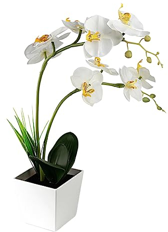 Ailan LED Künstliche Orchidee Simulation Lichterkette Flexible Lichterkette Blumentopf für Hochzeitsfeier Garten Wohnkultur