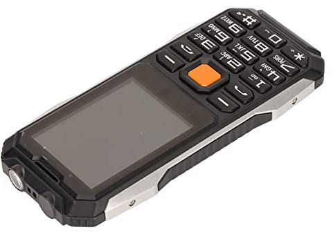 2G-Senioren-Handy, Große Taste, 2,4-Zoll-HD-Bildschirm, 6800 MAh, Mobiltelefon, Dual-SIM für Senioren, Lange laufzeit, Freigeschaltet, Schwarz (Schwarz)