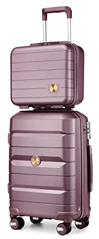 Sea choice Handgepäck Koffer Polypropylene Hartschalenkoffer Trolley Reisekoffer mit TSA-Schloss Beautycase 4 Rollen, 55cm, 32-35 Liter