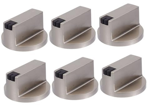 SOLUSTRE 6St Knopf für Gasherd gaskocher zubehör Gasherd Zubehör Gasherd Ersatzteile Gasofen Bedienung Gasherd-Knopfset Herdknöpfe herd herd knöpfe Zinklegierung Schalterknopf Schaltknopf