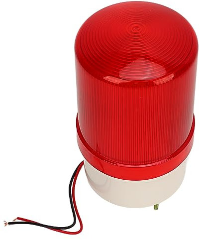 Indoor & Outdoor LED Rotierendes Stroboskoplicht mit 120dB Soundalarm, IP54 ABS Warnlampe mit intensivem Blinken Sicherheit (ABS 2)