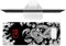 TIMSEKER Black and White Dragon Mouse Pad Japanese, 31.5 X 11.8 Inch Large Mouse Pad, Long Mouse Pads for Desk Gaming, XL Mouse Pad Japanese Red for Computer Mat Gaming Desk Mat