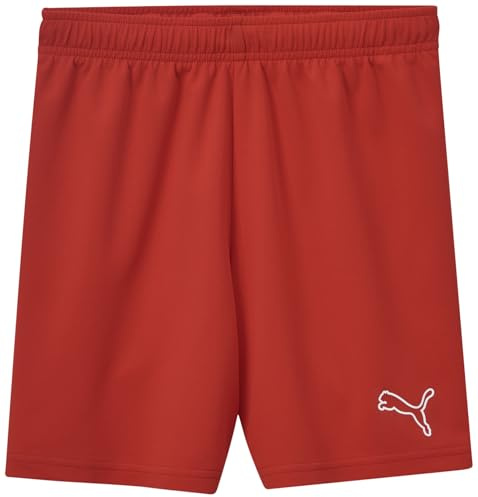 Puma teamRISE Short Jr CE, Short Mixte Enfant, Puma Red-Puma White,