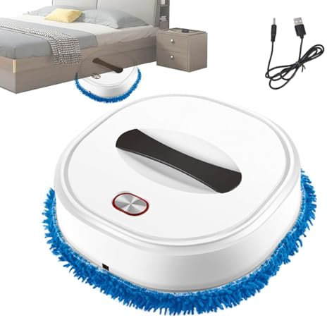 Genérico Robot Aspirador Mop - Robot Aspirador | Robot Aspirador con fregona, Aspirador robótico Recargable por USB, Robot Aspirador de Limpieza doméstico para eliminación de pelos de Mascotas