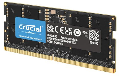 Crucial DDR5 RAM 64GB 5600MHz SODIMM, Arbeitsspeicher für Laptop/Notebook, Mini PC, (auch 5200MHz / 4800MHz) CL46 - CT64G56C46S5