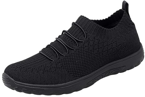 Generisch Damen Laufschuhe sportlich Casual Mesh Schuhe Atmungsaktiv Leichtgewichtig Turnschuhe Outdoor Fitness Straßenlaufschuhe Running Tennis Schuhe Slip On Sneakers